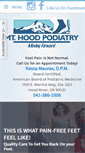 Mobile Screenshot of mthoodpodiatry.com